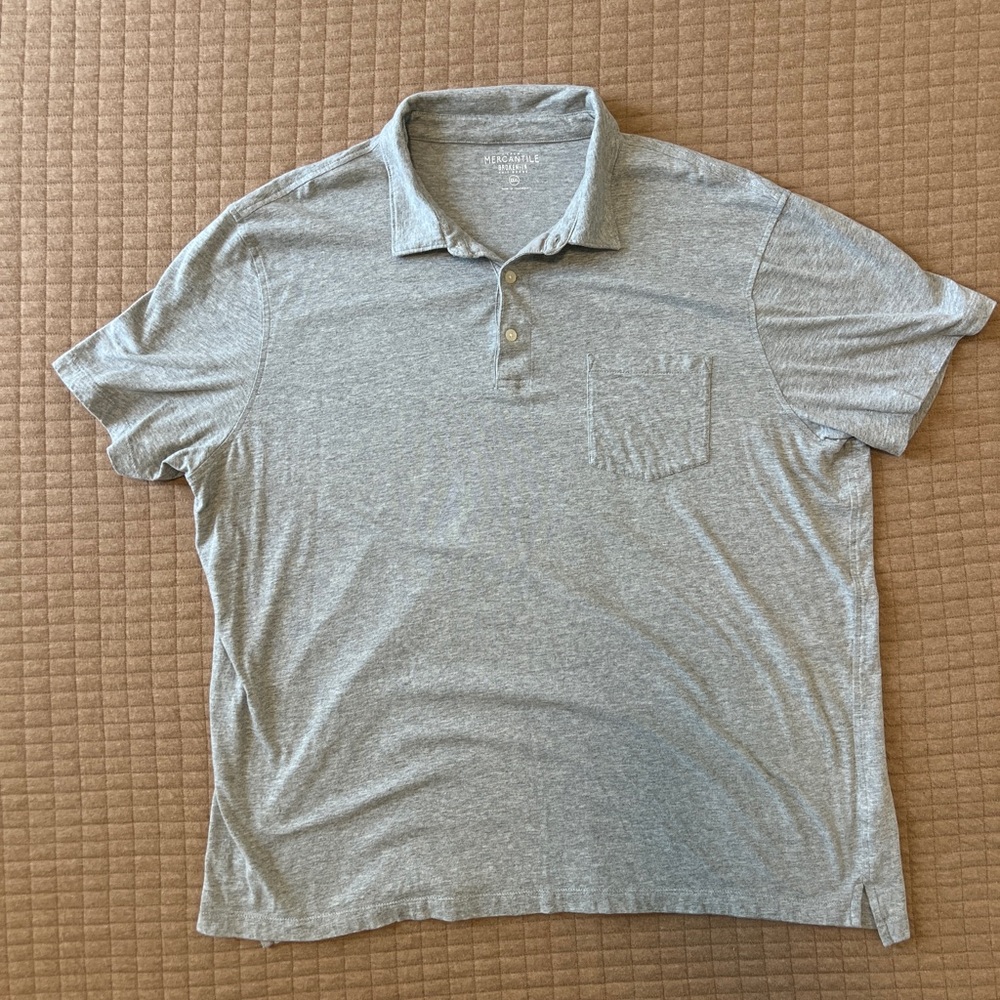 J. Crew Heather Gray Polo Shirt